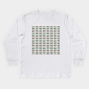 Studebaker pattern Kids Long Sleeve T-Shirt